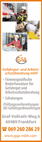 GGA Gesellschaft für Gefahrgut- und Arbeitsschutzberatung mbH, Frankfurt