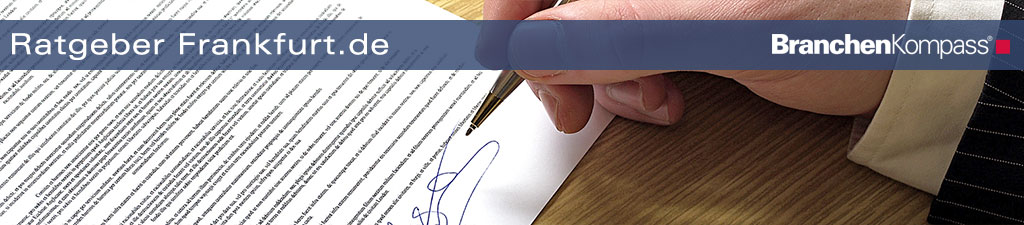Vertragsabschluss in Frankfurt